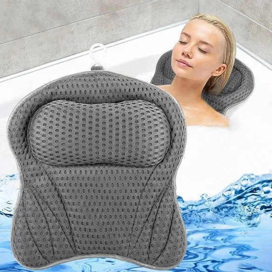 Bagnetto ergonomico per testa e collo - 1 pezzo - grigio - poliestere