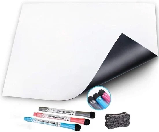 Notaio a secco bianco - A3 formato - magnetico e flessibile
