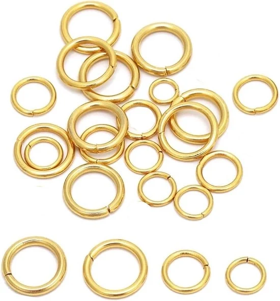 Chiodo a Testa Rotonda - Accessori per Chiavi e Borse - 24 Pezzi - Oro - Acciaio Inox