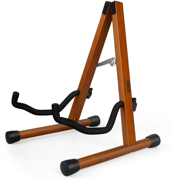 Supporto chitarra - Materiale eco-friendly legno - Portatile - Noce nero