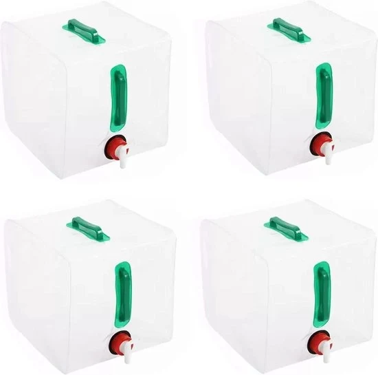 Ottima Olla Portatile con Rubinetto - BPA Libero - Adatto per Alimenti - Campeggio all'Aperto - Escursioni - Portatile - Preparazione alla Crisi