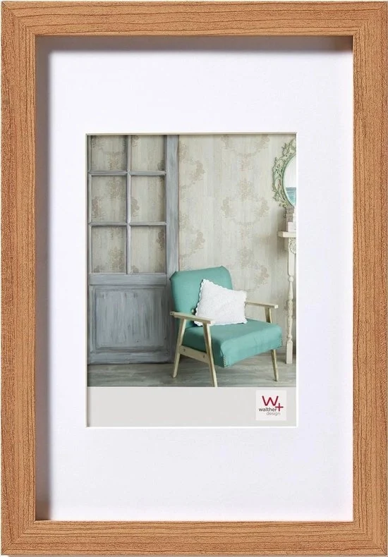 Fotolijst da 23 x 33cm - cornice in legno - vetro reale - per ricordi preziosi