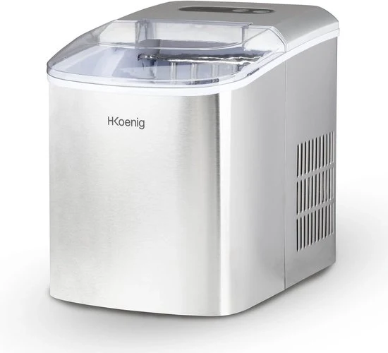 Fabbricatore di cubetti di ghiaccio - Macchina per ghiaccio - 2.1L - Portatile - Con colino per ghiaccio - 12KG di ghiaccio in 24 ore