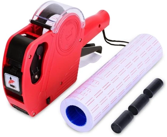 Etichetta di prezzo universale - facile da utilizzare - 1 pezzo - rosso - plastica - 40 mm x 223 mm x 128 mm