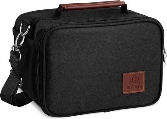 Mini frigorifero portatile - nero - morbido - isolato