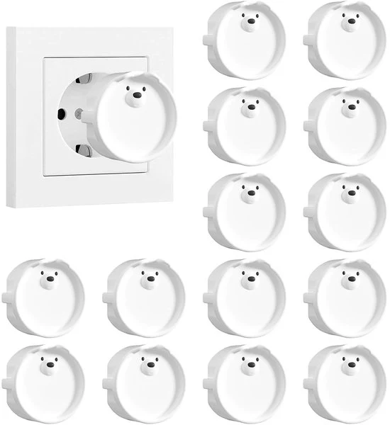 Copertura di presa di corrente decorativa - impermeabile a tessuto e acqua di pioggia - set da 14 - silicone