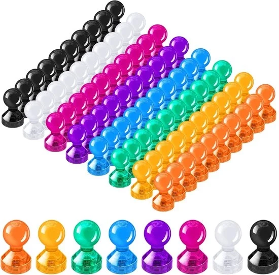 Magnetodi Neodymium - mini magneti a forma di cilindro - 80 pezzi - 11 x 17 mm - colore: variante