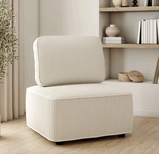Banca e divano in corda in pelle beige - Design Moderno - Costruzione Sostenibile - Finitura Lussuosa - Interiore Eterno - Adatto al Uso Giornaliero