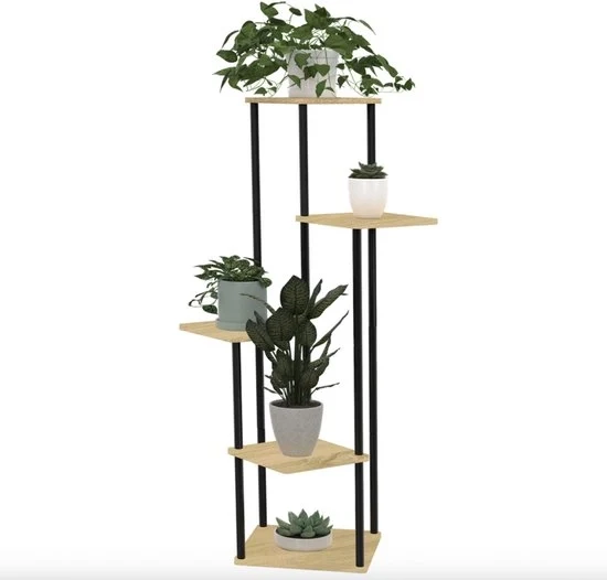 Vaso per piante - DETROIT contenitore per piante 106 cm design industriale - Design moderno - Finestra in legno - Mobili per soggiorno - Costruzione duratura - Finestra lussuosa - Interno atemporale - Adatto al uso quotidiano