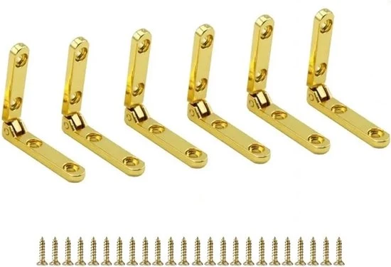 Serrature per cassetti in legno - 6 pezzi - oro