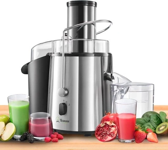 Sapcentrifuga Stellare - Macchina per Succo - 850W - Citruspersen - 2 Velocità - Per frutta e verdura - Apertura ampia (75 mm)