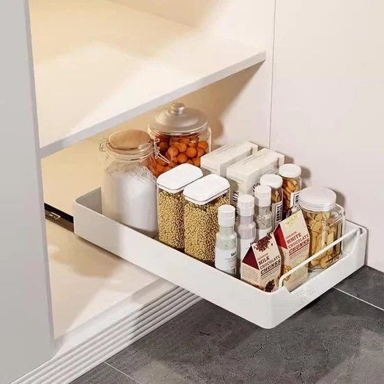 Opportunità di stoccaggio retrattile - Organizzatore per la cucina - 1 pezzo - Acciaio inossidabile