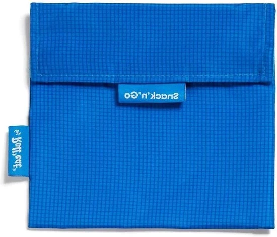 Zuppiera ecologica riutilizzabile senza BPA blu | Impermeabile e resistente ai graffi facile da pulire - Lavabile in lavatrice - Borsa snack duratura con cordoncino per sacchetti congelati