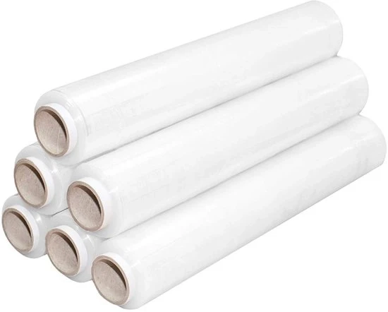 Foglio trasparente allungabile - 6 pezzi - 500 mm x 150 m - 1,5 kg