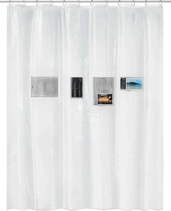Doccia portatile - PEVA - trasparente - 180x200 cm