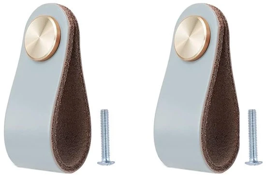 Greppi in legno di leccio - stile vintage - 2 pezzi - marrone