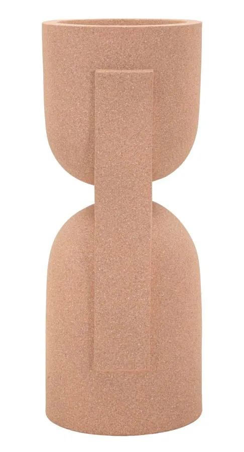 Porta Vaso da Esterno Nui 38x36x91 cm in Resina Rosso