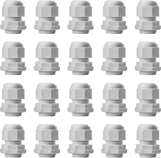 Connettore a vite M20 - IP68 impermeabile all'acqua - 20 pezzi - plastico