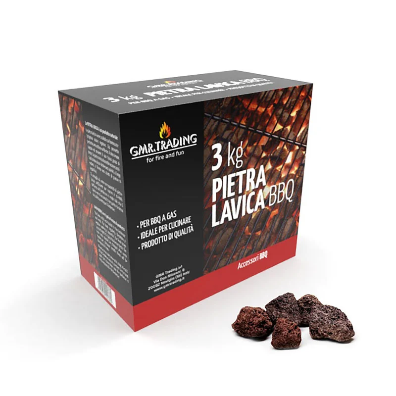 Pietra Lavica per Barbecue a Gas 3 kg