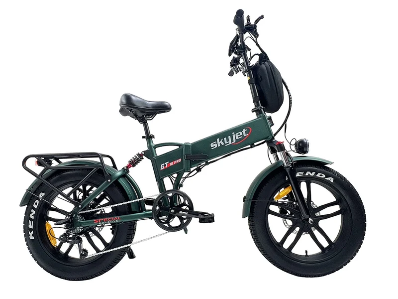 Bicicletta Elettrica GT3 PRO 250W con Freni Idraulici Display XXL e Chiave NFC Verde