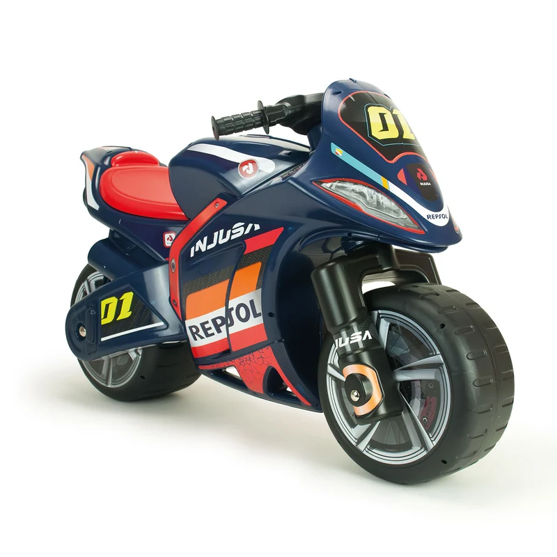 Moto Cavalcabile per Bambini Winner Repsol Stile Racing Senza Pedali Blu