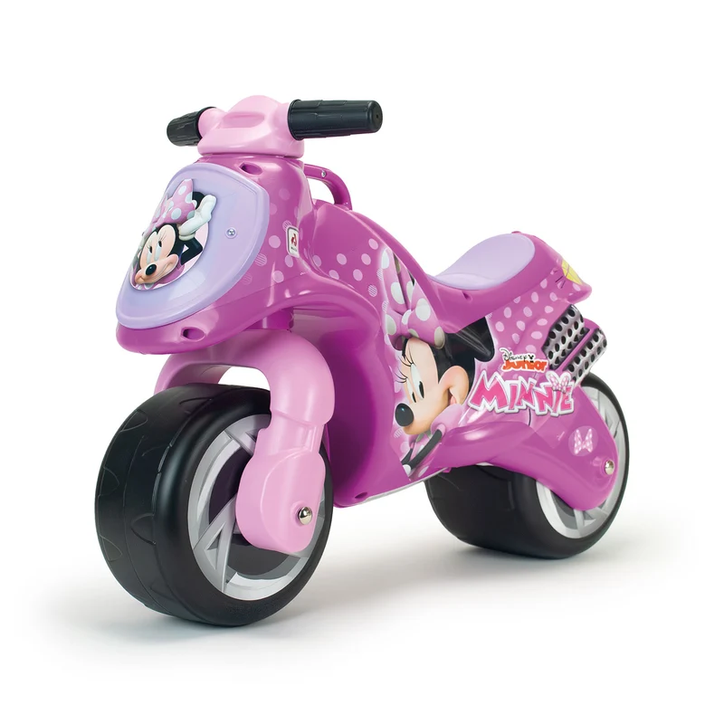 Moto Cavalcabile per Bambini Disney Minnie Fino a 30 kg con Ruote Larghe Rosa