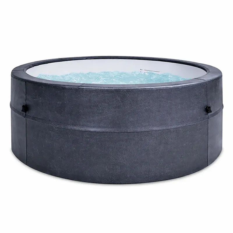Vasca Idromassaggio Piscina Spa Semirigida Oasi 4 Adulti 2 Bambini 1000 L 184x184x73 cm in PVC Grigio