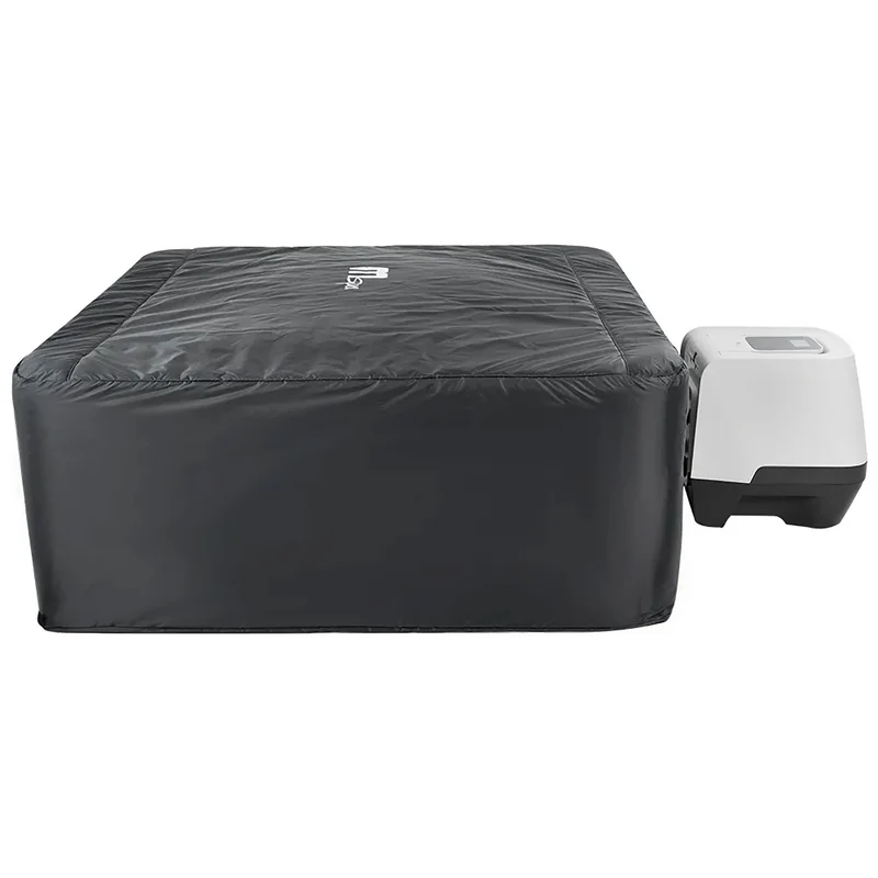 Copertura Termica Perimetrale Spa Per Vasca Idromassaggio Oslo Plus 188x188x70 cm in Poliestere e PU Nero