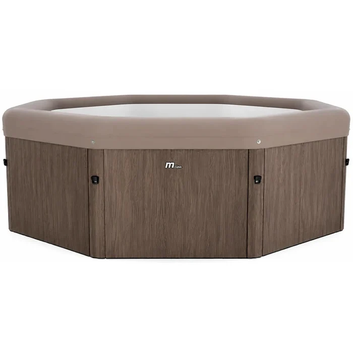 Vasca Idromassaggio Piscina Spa Toscana Plus Smart 6 Adulti 1200 L 182x182x70 cm Effetto Legno Marrone