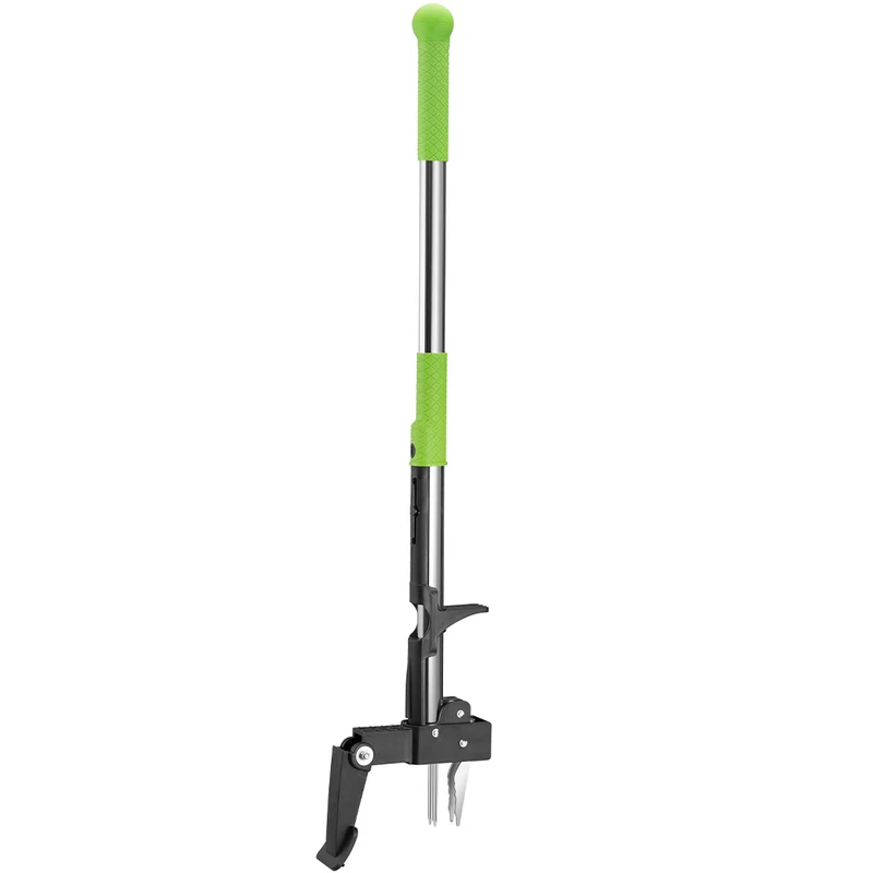 Estrattore per Erbacce con Artigli e Pedale per Giardino in Acciaio Inox Verde