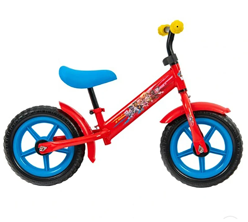Bicicletta Senza Pedali Balance Bike per Bambini 10 Pollici Età 2-3 Anni Paw Patrol Rosso