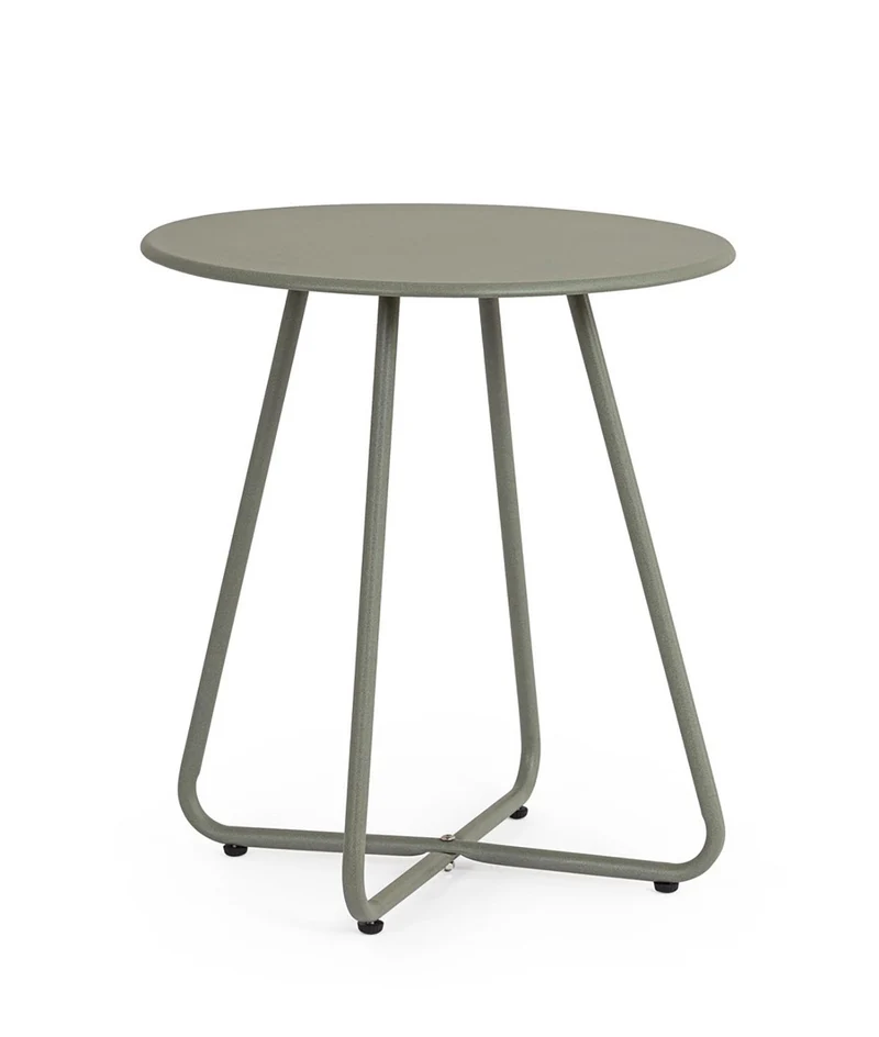 Tavolino da Esterno Ø45x50h cm in Acciaio Jable Verde