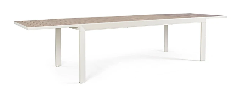 Tavolo Allungabile da Esterno 220-340x100x75h cm in Alluminio e Polywood Belmar Vapor