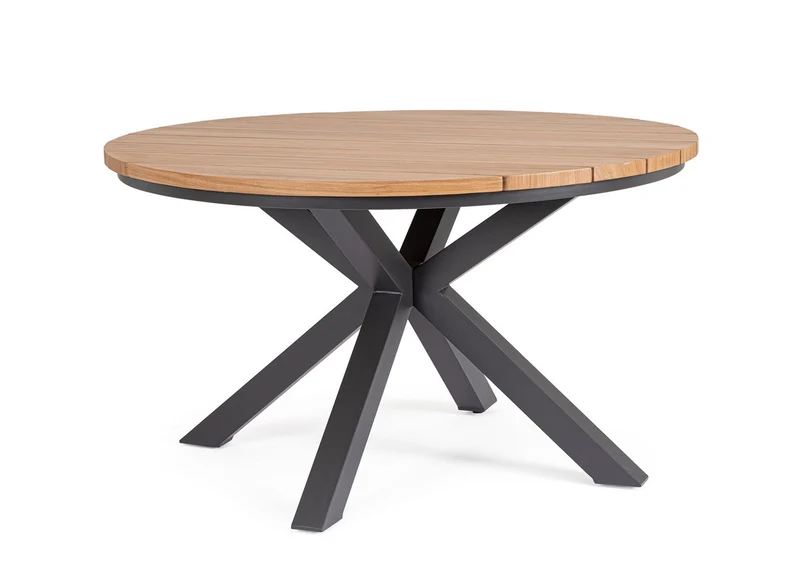 Tavolo da Esterno Ø130x75h cm in Alluminio Zelmar Antracite