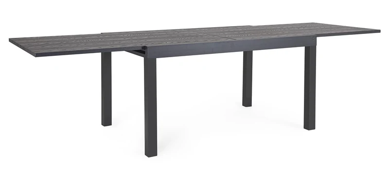 Tavolo Allungabile da Esterno 135-270x90x75h cm in Alluminio Cliv Antracite