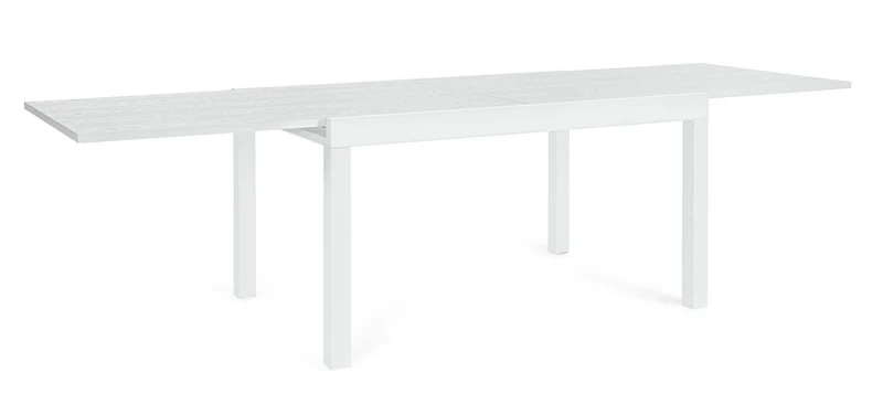 Tavolo Allungabile da Esterno 135-270x90x75h cm in Alluminio Cliv Bianco