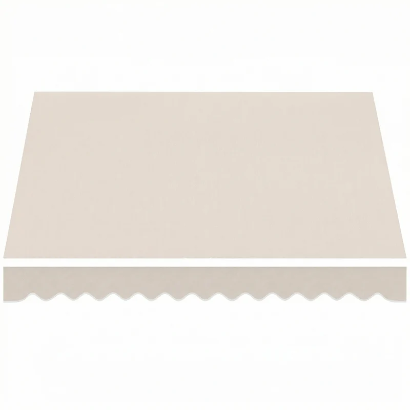 Telo di Ricambio per Tenda Parasole Retrattile 337x250 cm in Poliestere UV 50+ Crema