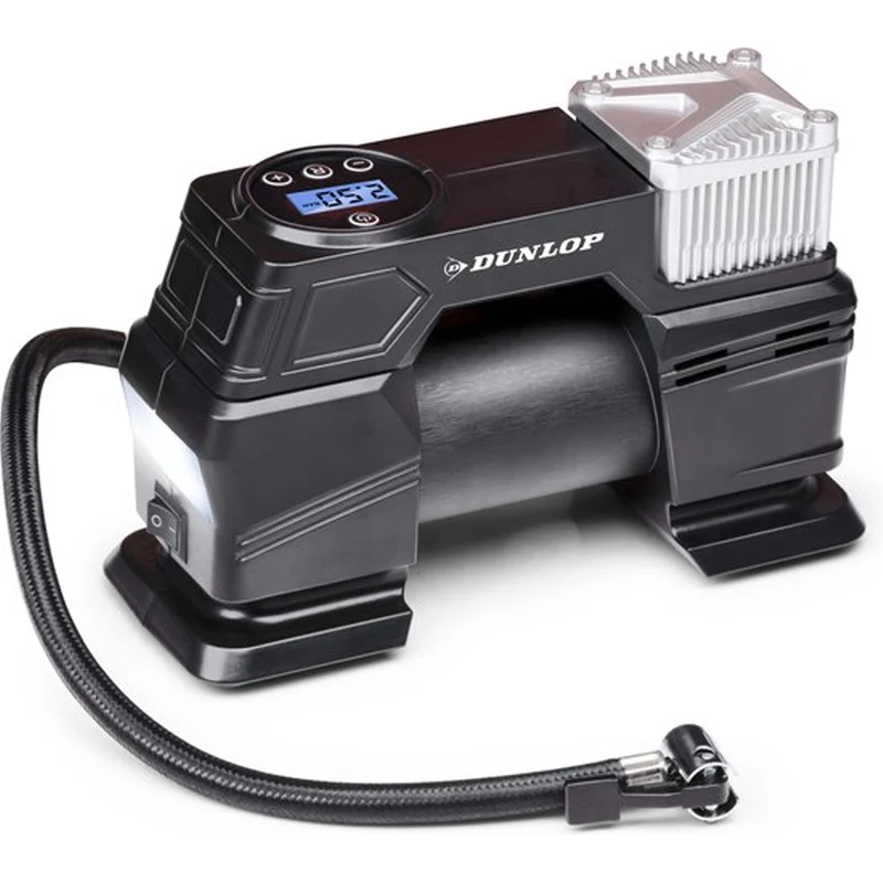 Compressore Aria Digitale Dunlop Gonfiatore per Pneumatici con Display LED 150PSI-10Bar