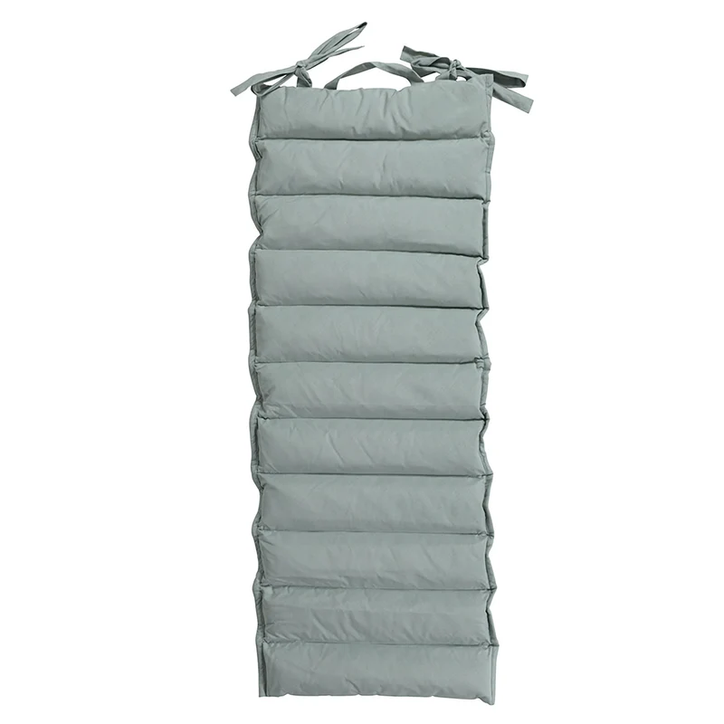 Cuscino Outdoor Imbottito Idrorepellente per Lettino da Esterno 60x180 cm in Poliestere e Policotone Verde Salvia