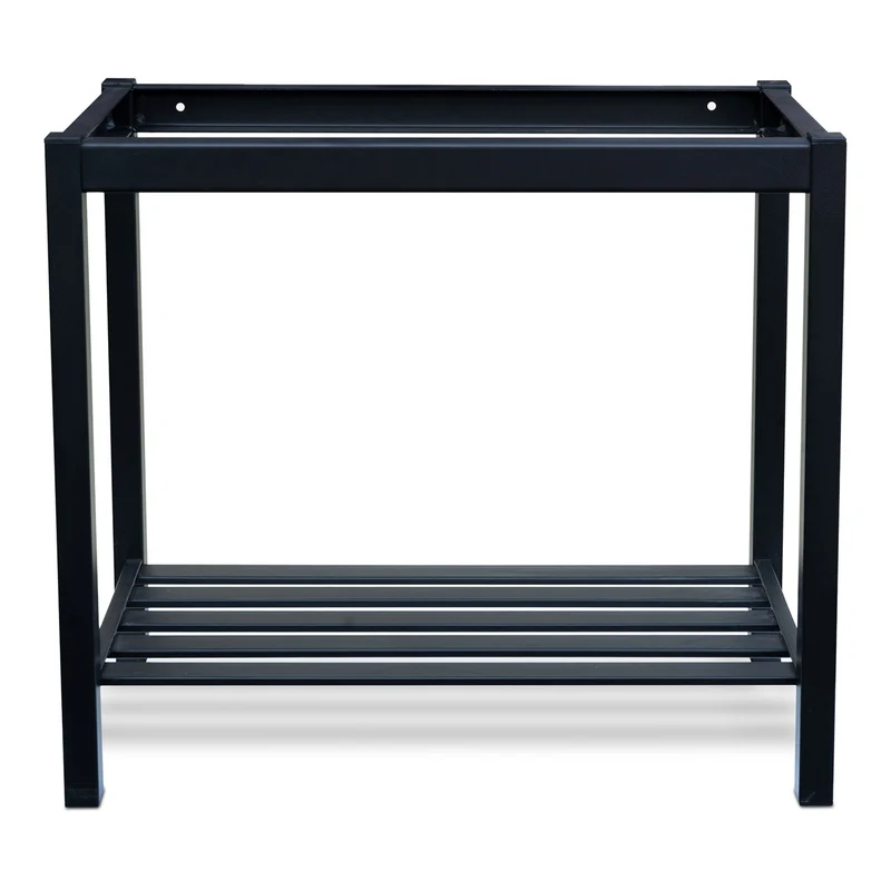 Struttura di Supporto per Lavello 76,5x38,5x67 cm in Ferro Zincato Nero