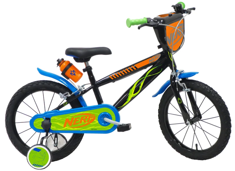 Bicicletta per Bambino 16" 2 Freni Nerf Nera