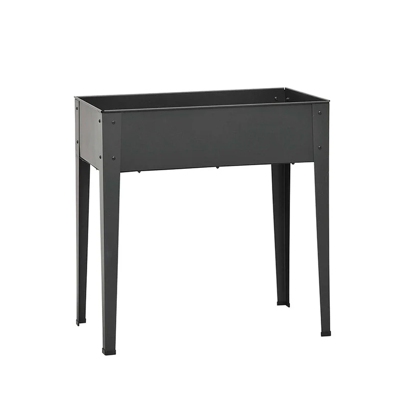 Fioriera Orto Urbano da Giardino in Metallo 81,5x41xH81cm Rama Standy Antracite