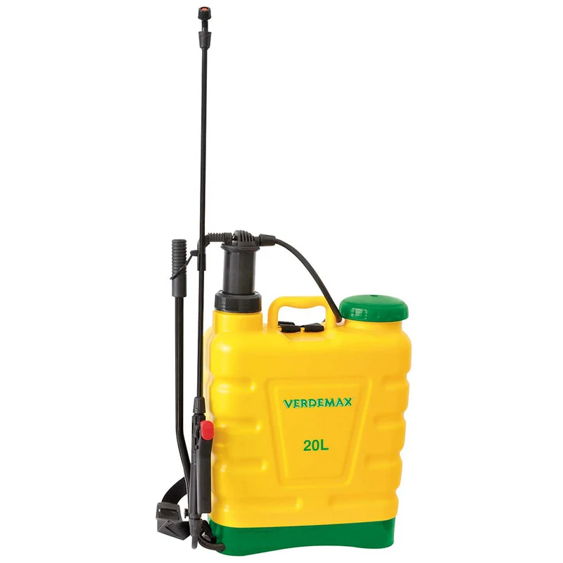Pompa Irroratrice a Zaino da Giardino 20lt Rama Hand Giallo e Verde