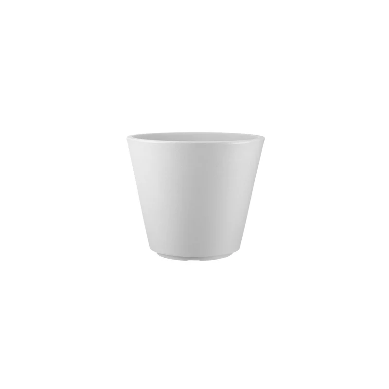 Vaso Rotondo per Piante Grandi Indoor e Outdoor Tera Ribeira Chalk Ø38,5 cm in Plastica Bianco Gesso