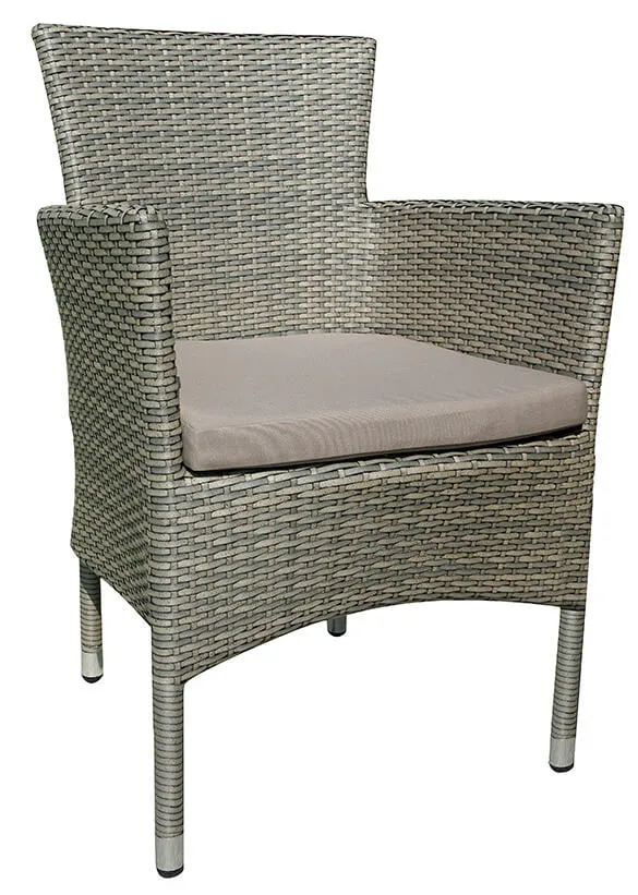 Poltrona da Giardino in Wicker con Cuscino Vorghini Tindari