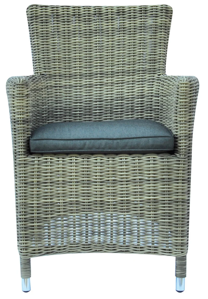 Poltrona da Giardino in Wicker con Cuscino Vorghini Antigua