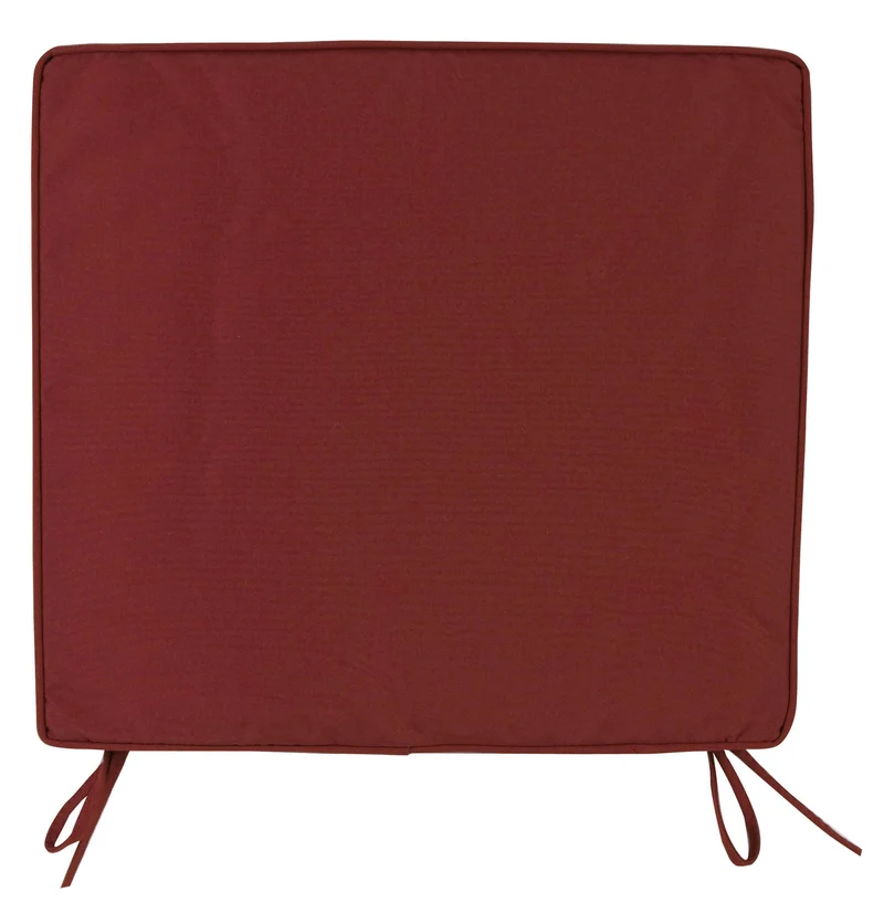 Cuscino per Sedie da Giadino 38x41cm Bauer Box Bordeaux