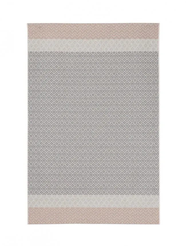 Tappeto da Esterno 160x230 cm Leev Beige/Blu/Arancio