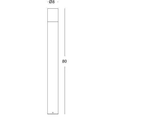 Lampada Palo da Giardino a LED 7W 4000K Sovil Nero