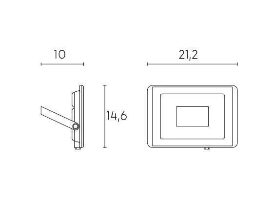 Proiettore da Esterno a LED 50W 4000K Sovil Bianco
